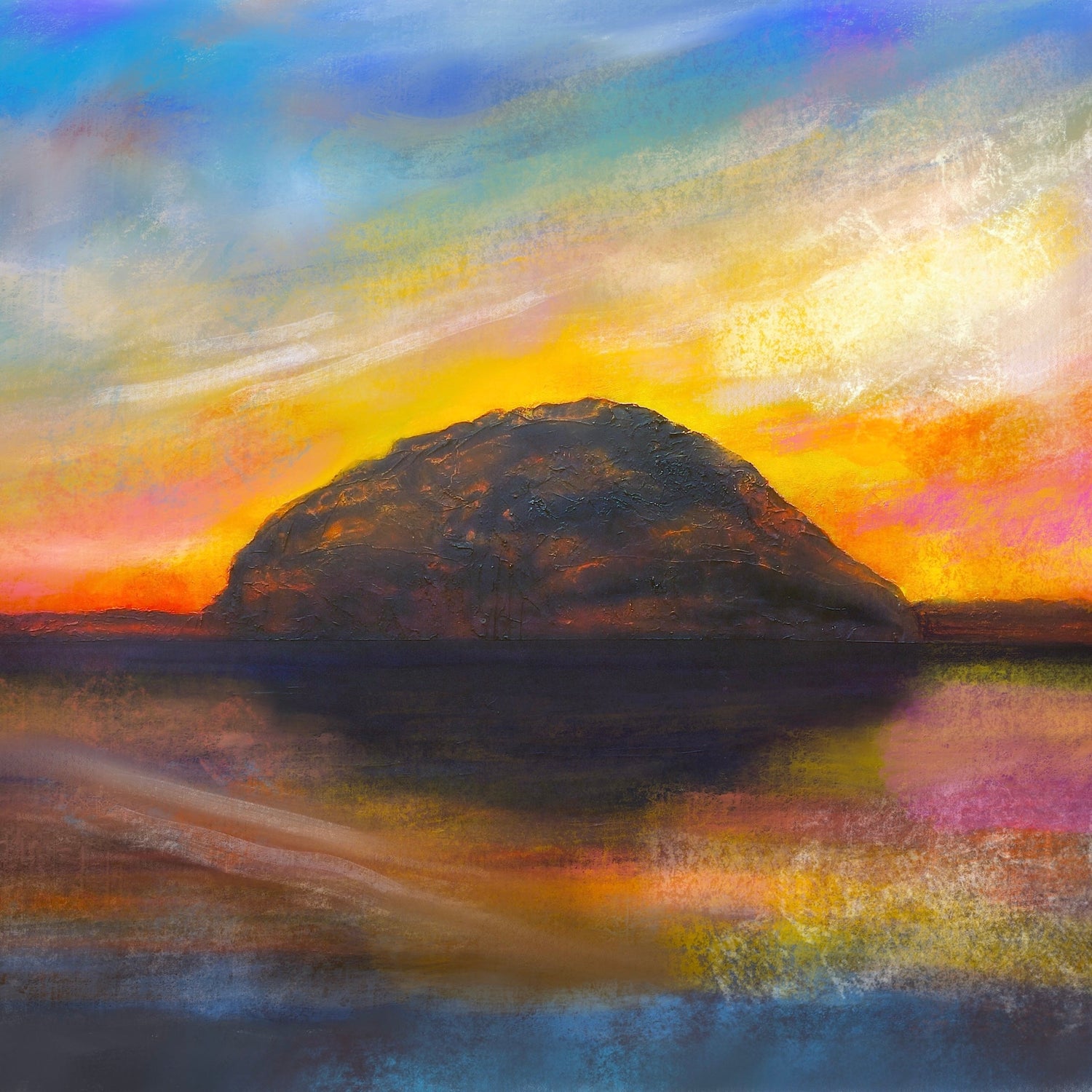 Ailsa Craig Dusk Arran | Scotland In Your Pocket Art Print