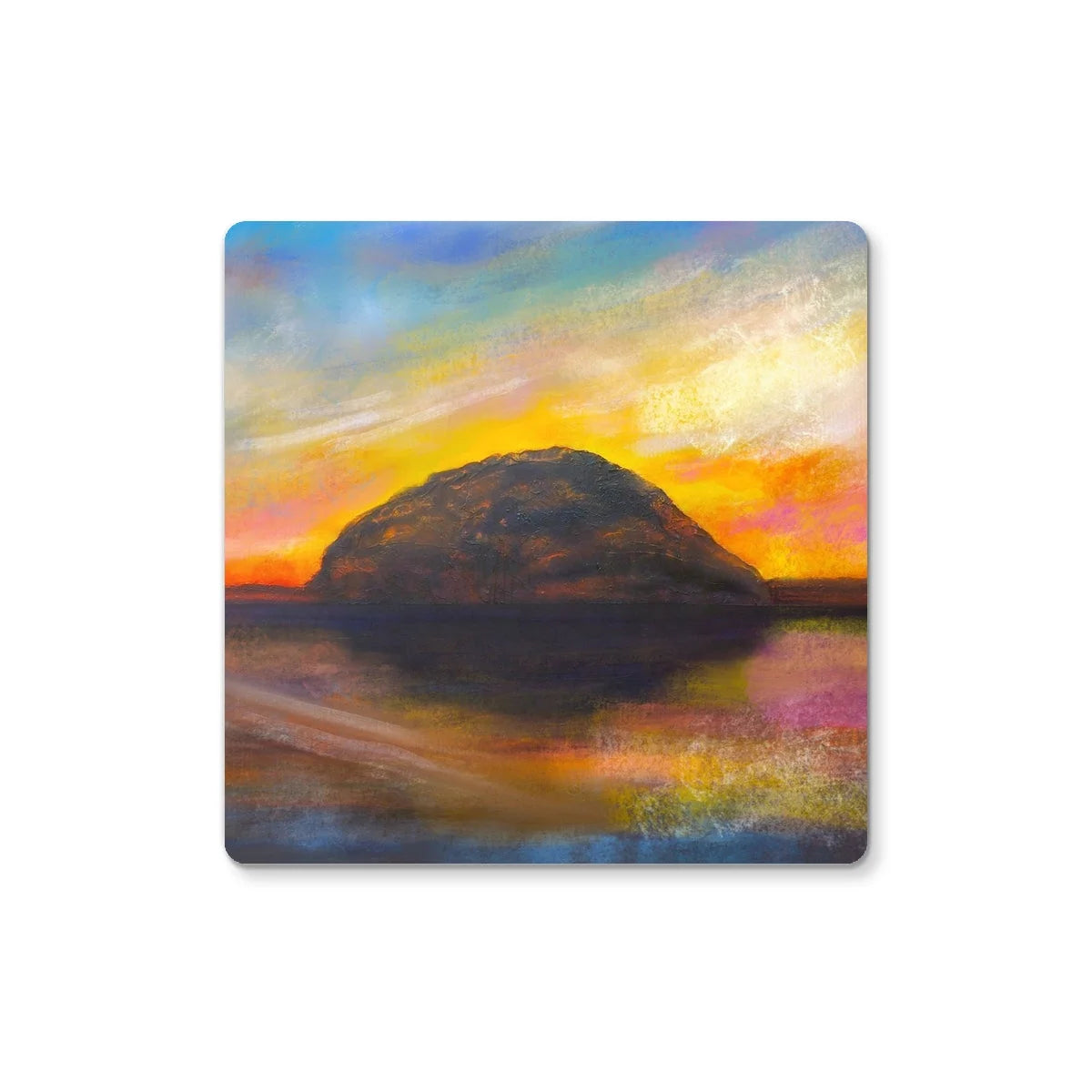 Ailsa Craig Dusk Coaster - Arran Art Gallery Scotland Worldwide Shipping Paintings | Prints | Gifts