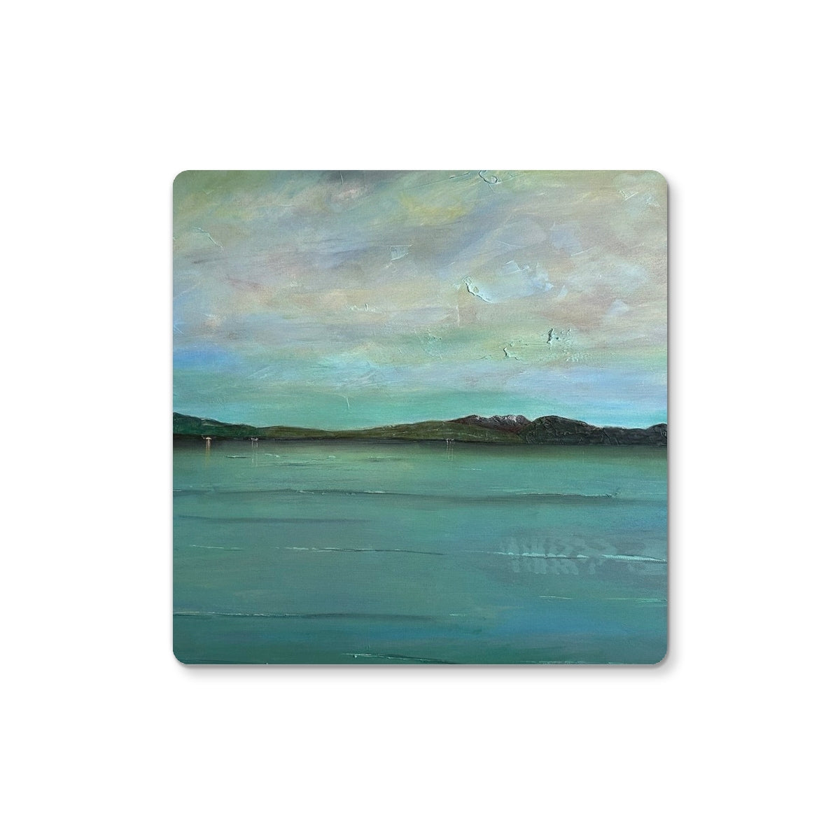 An Ethereal Loch Lomond | Scottish Art Gifts | Coaster | Scottish Lochs & Mountains Art Gallery | Paintings, Prints, Homeware and Art Gifts From Scotland By Scottish Artist Kevin Hunter