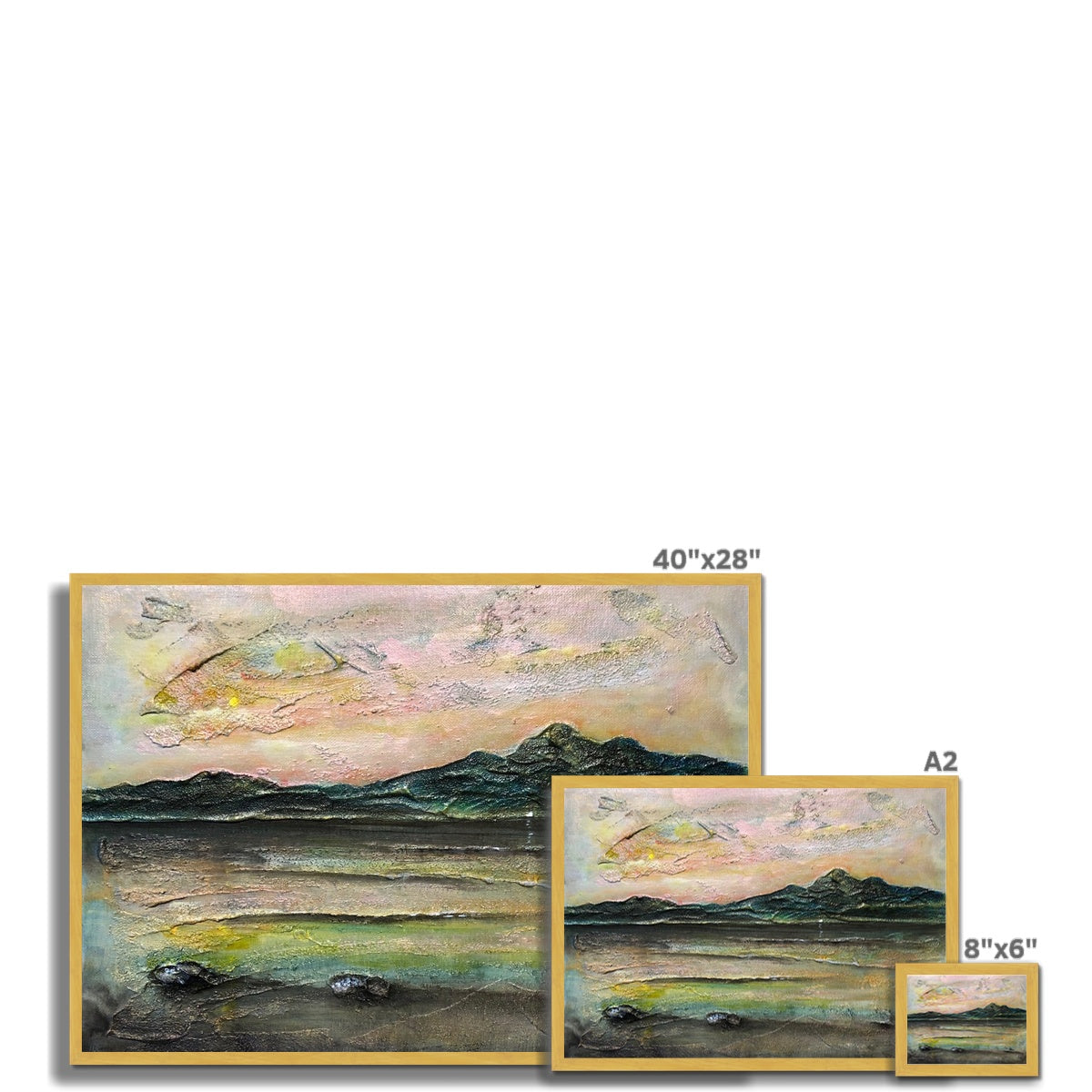An Ethereal Loch Na Dal Antique Framed Print.