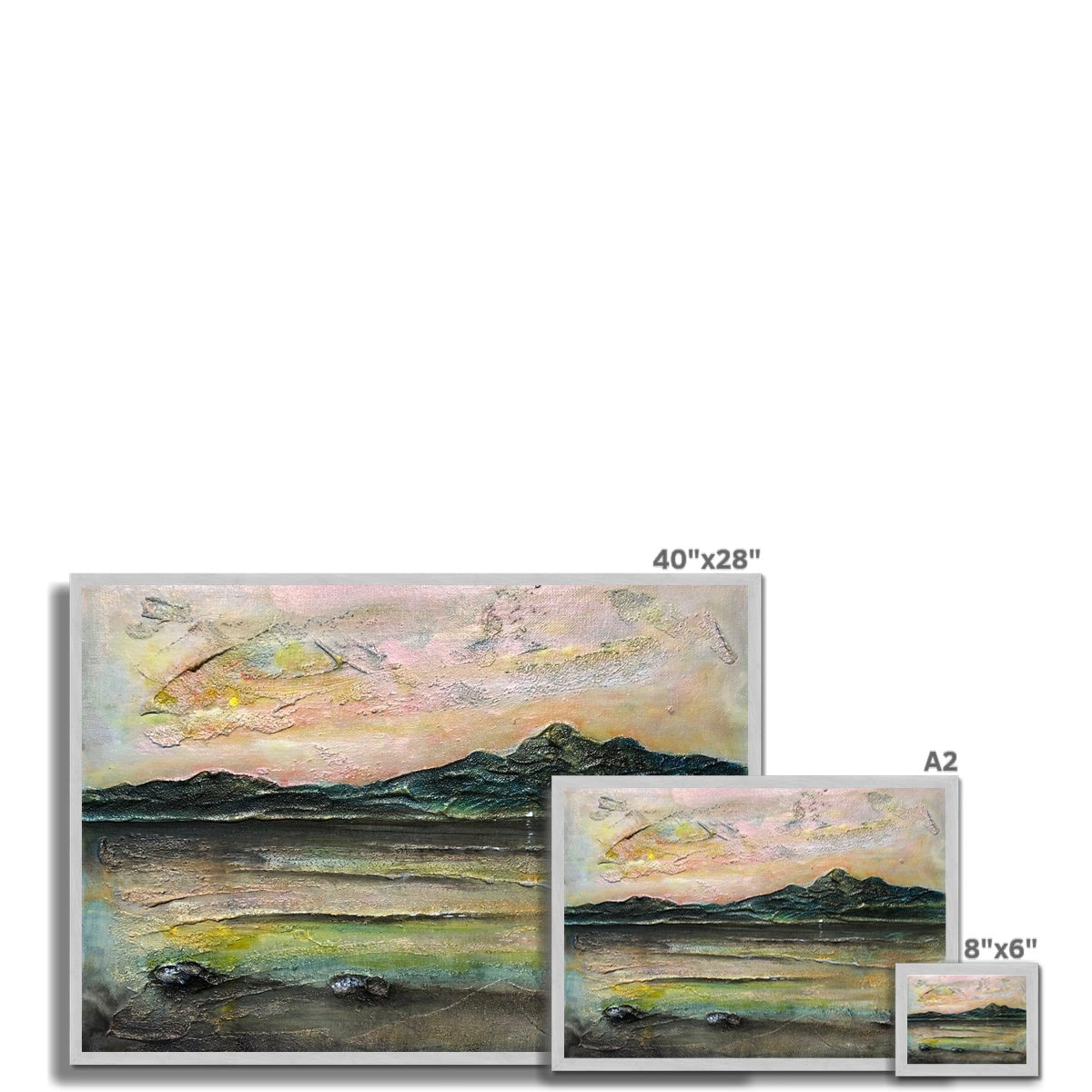 An Ethereal Loch Na Dal Antique Framed Print.