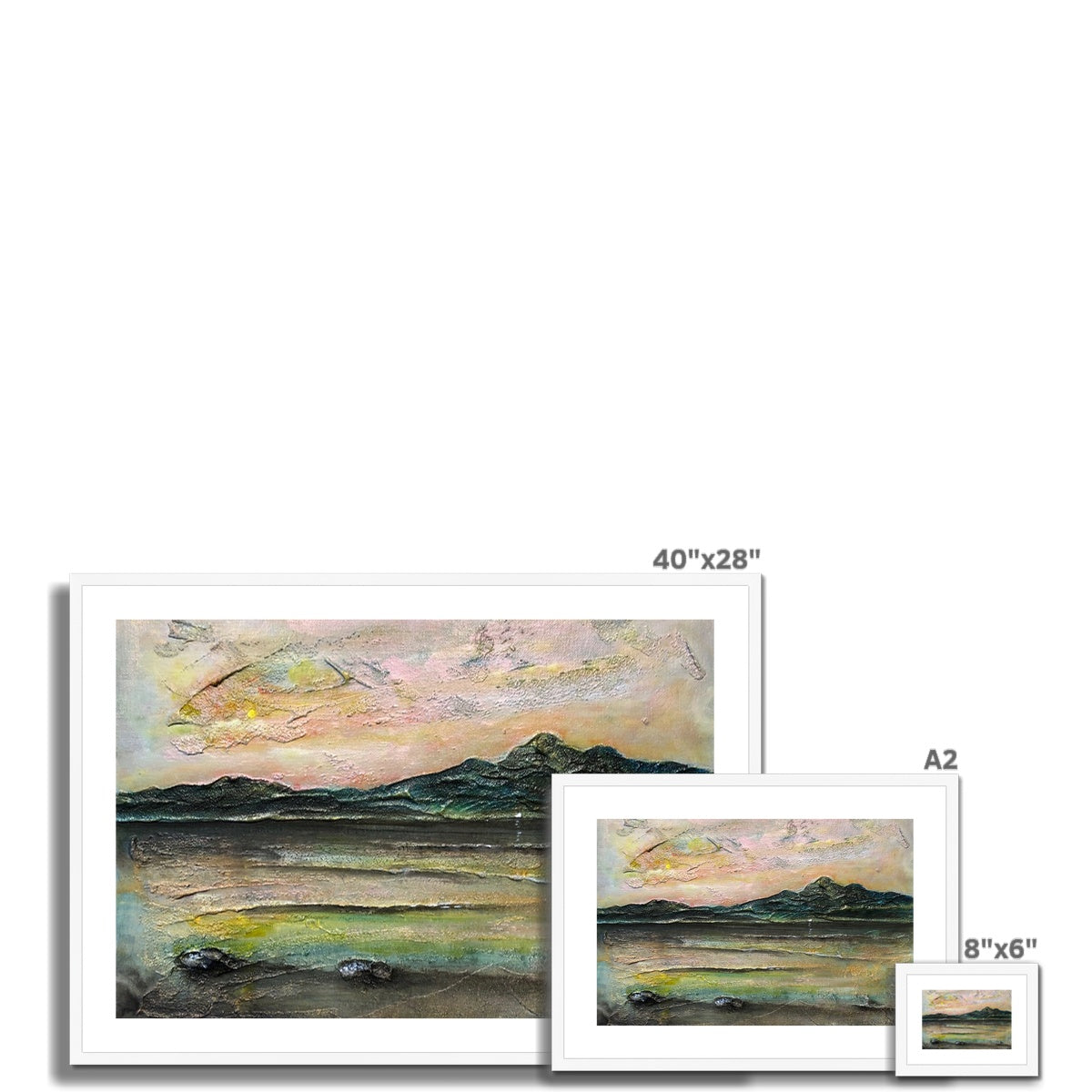 An Ethereal Loch Na Dal Framed & Mounted Print.