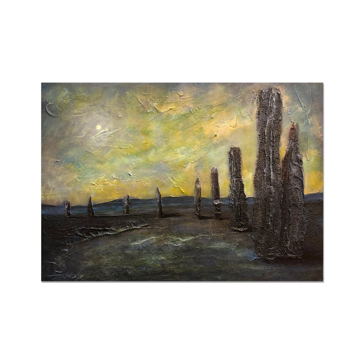 An Ethereal Ring Of Brodgar Orkney Painting | Fine Art Prints From Scotland