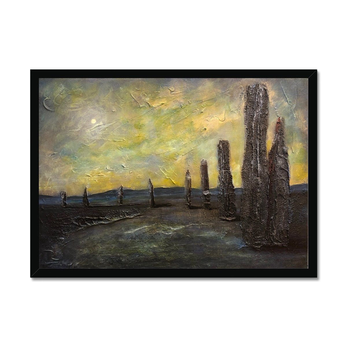 An Ethereal Ring Of Brodgar Orkney Painting | Framed Prints From Scotland