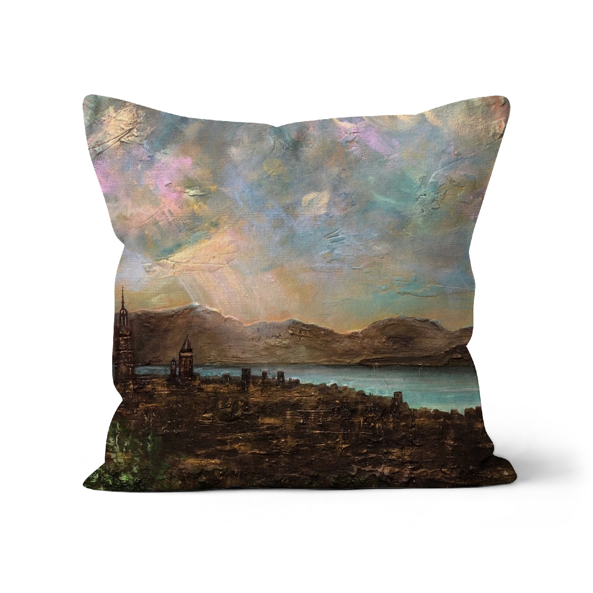 Angels Fingers Over Greenock Art Gifts Cushion