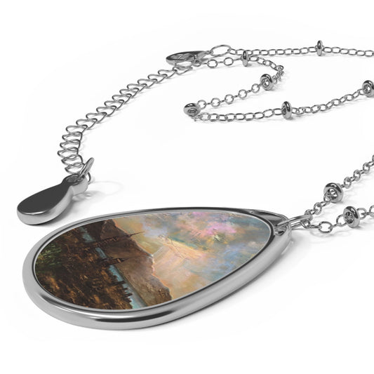 Angels Fingers Over Greenock Art Necklace | Scottish Art Gifts