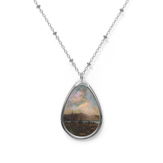Angels Fingers Over Greenock Art Necklace | Scottish Art Gifts