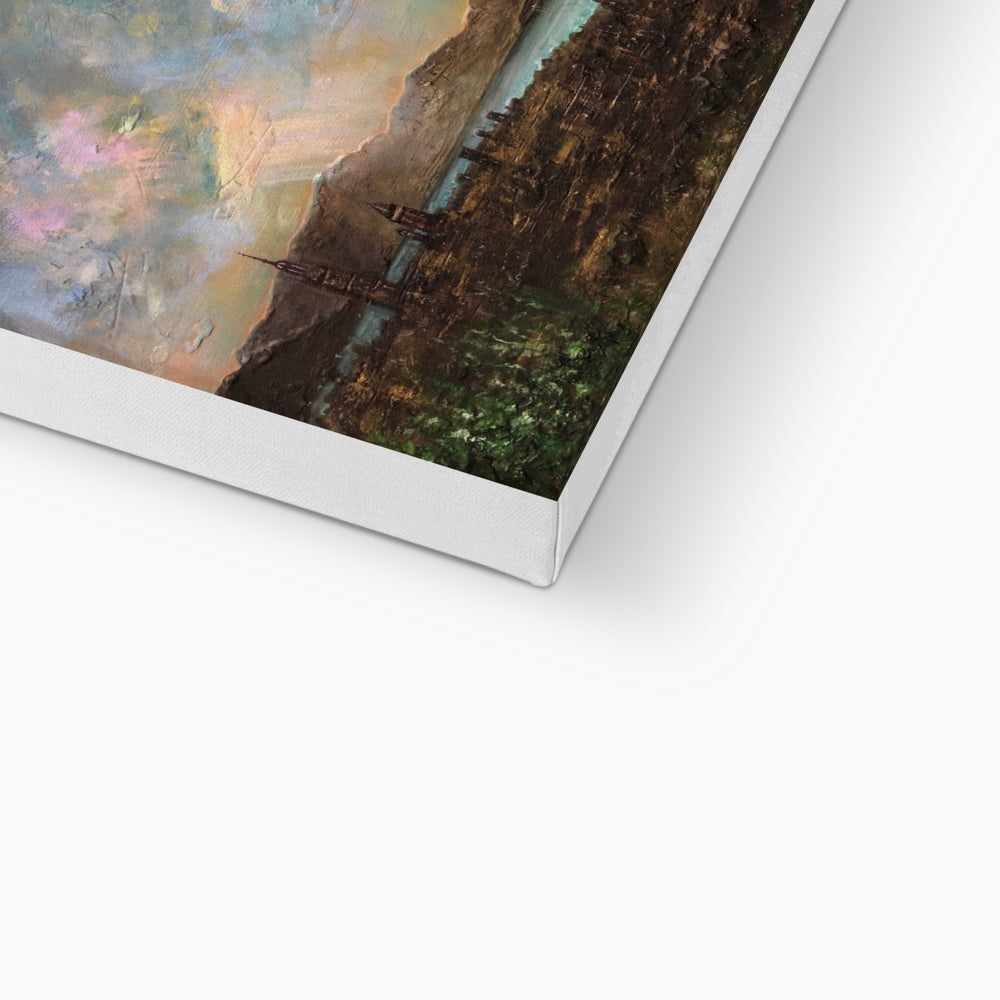 Angels Fingers Over Greenock Eco Art Canvas Print | Scottish Art Gifts