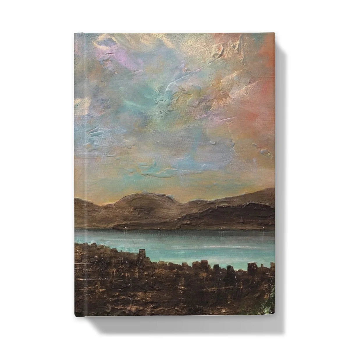 Angels Fingers Over Greenock Hardback Journal - River Clyde Art Gallery Scotland Worldwide Shipping Scottish Prints