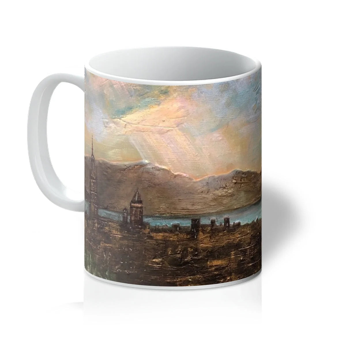 Angels Fingers Over Greenock Mug - River Clyde Art Gallery Scotland Worldwide Shipping Scottish Prints