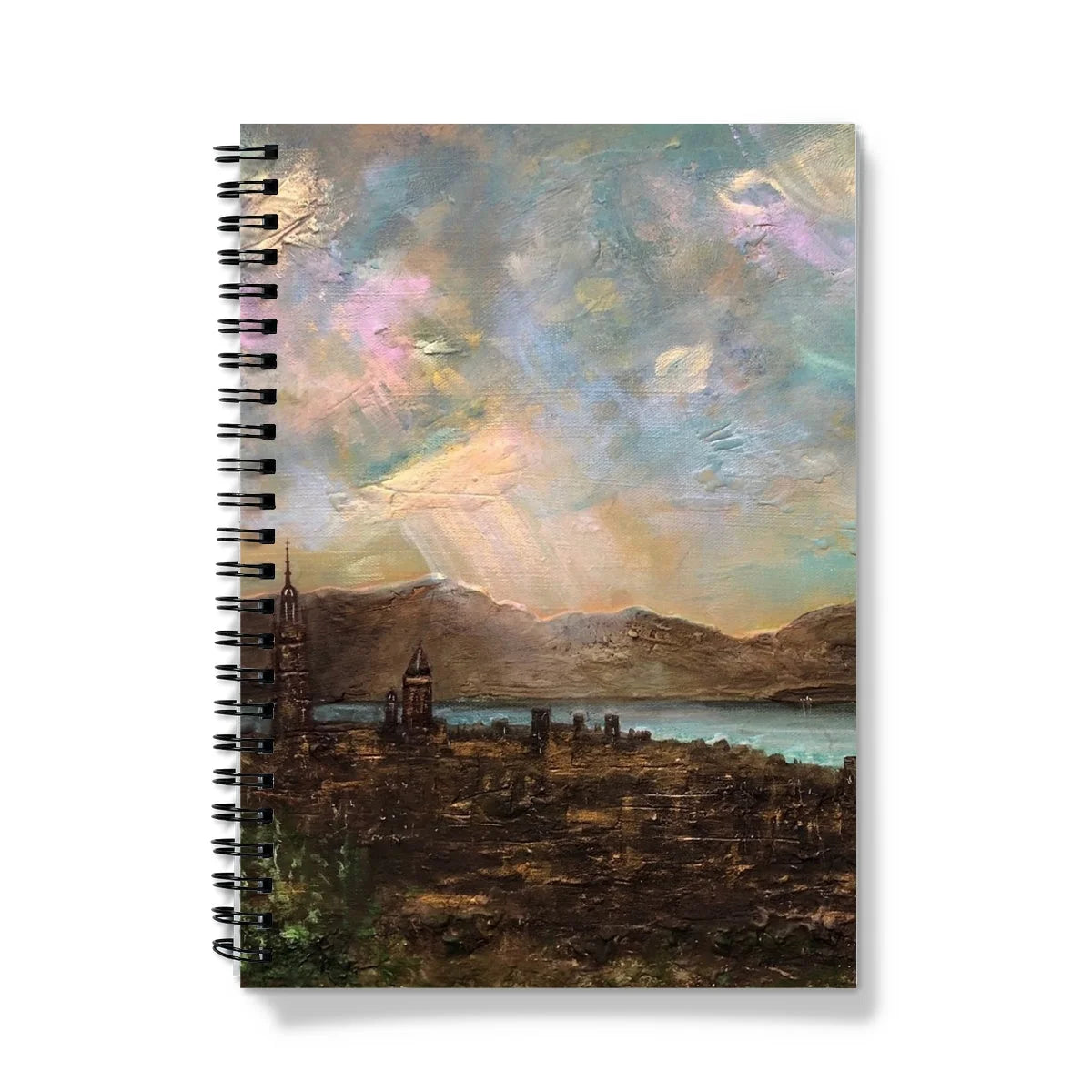 Angels Fingers Over Greenock Notebook - River Clyde Art Gallery Scotland Worldwide Shipping Scottish Prints