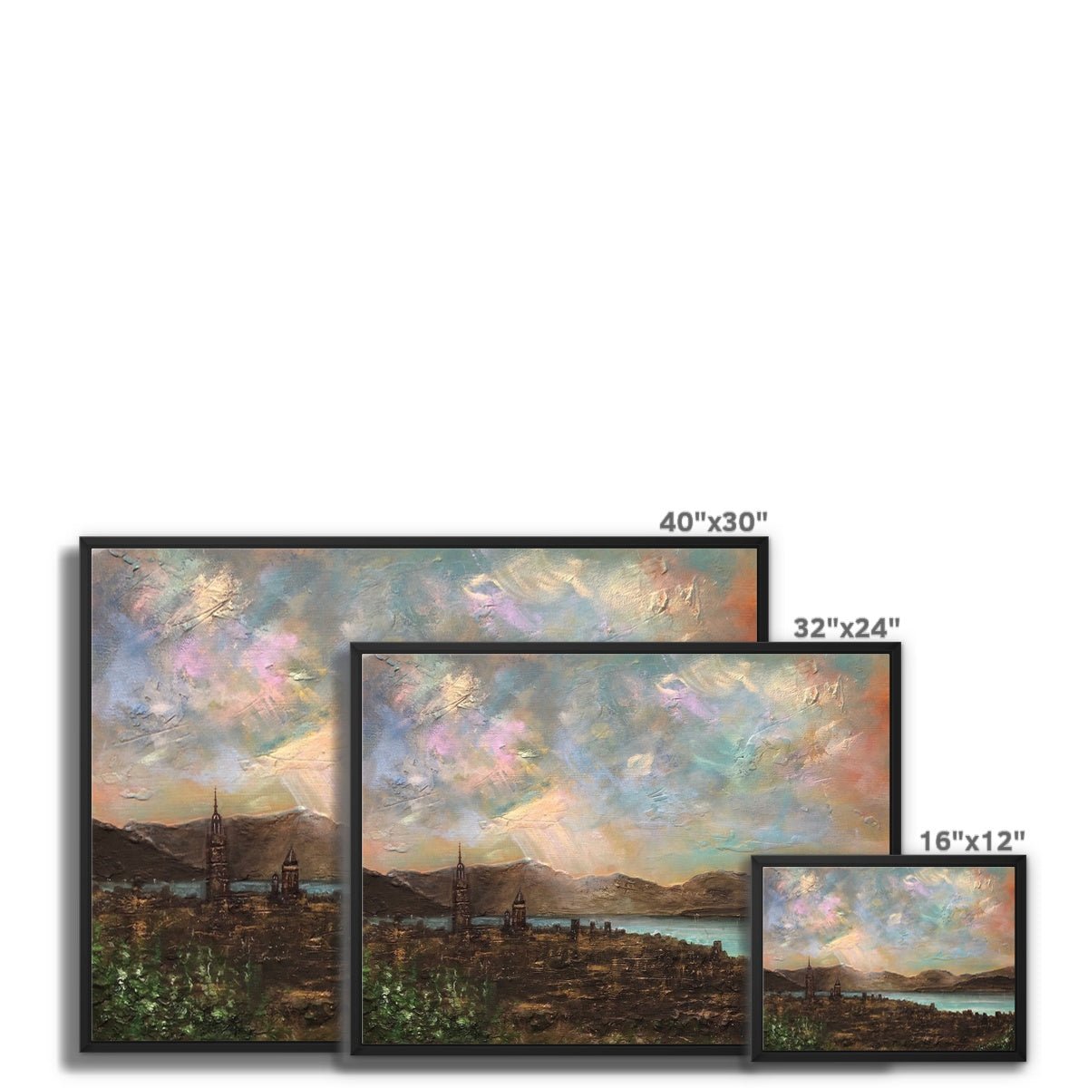 Angels Fingers Over Greenock Painting | Framed Canvas Prints From Scotland