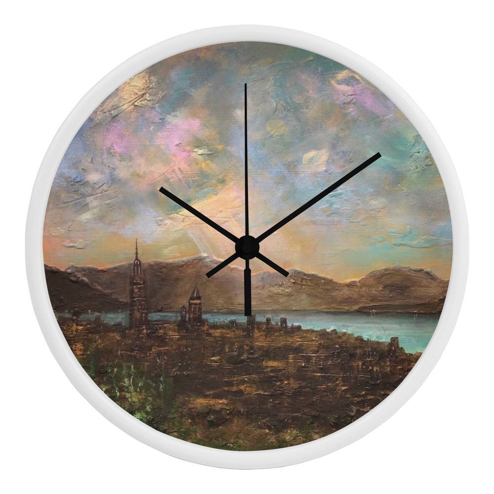 Angels Fingers Over Greenock | Wall Art Clock | Scotland