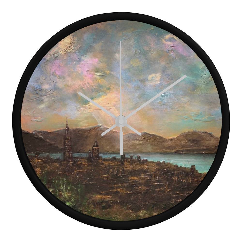 Angels Fingers Over Greenock | Wall Art Clock | Scotland