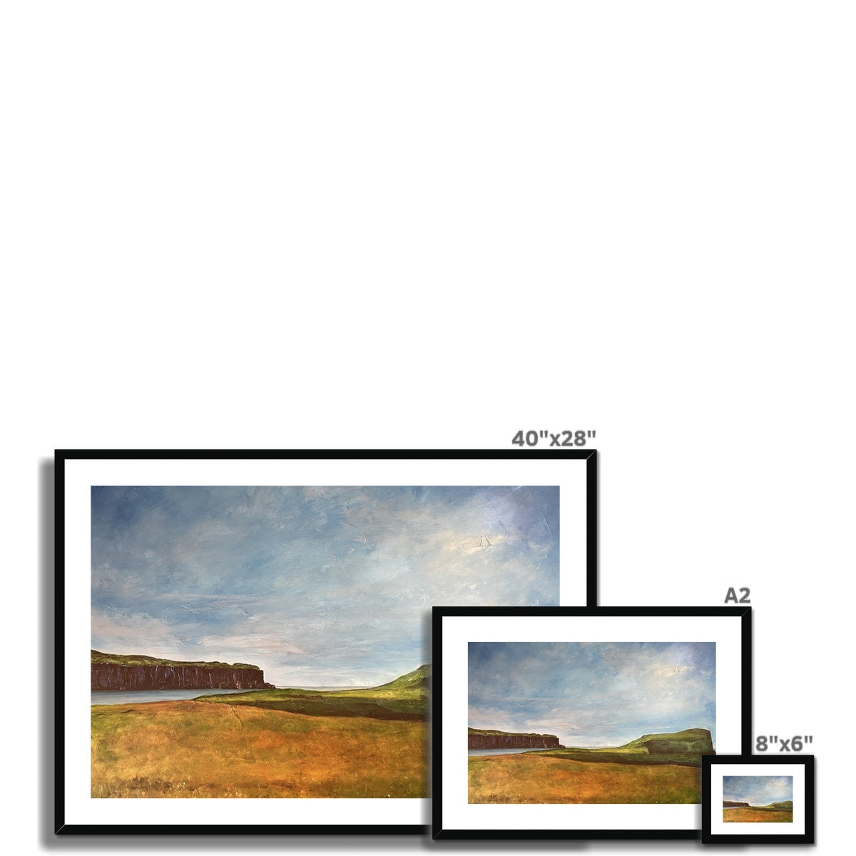 Approaching Oronsay Framed & Mounted Print.