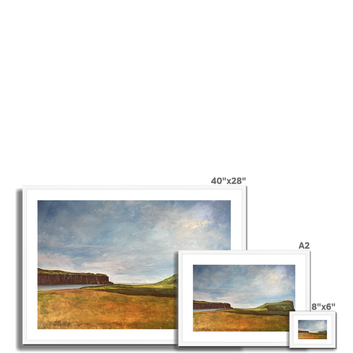 Approaching Oronsay Framed & Mounted Print.
