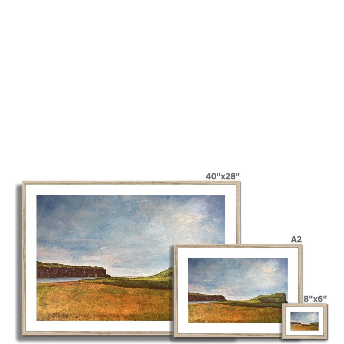 Approaching Oronsay Framed & Mounted Print.