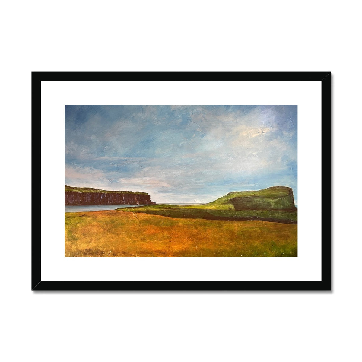 Approaching Oronsay Skye Painting | Framed &amp; Mounted Prints From Scotland