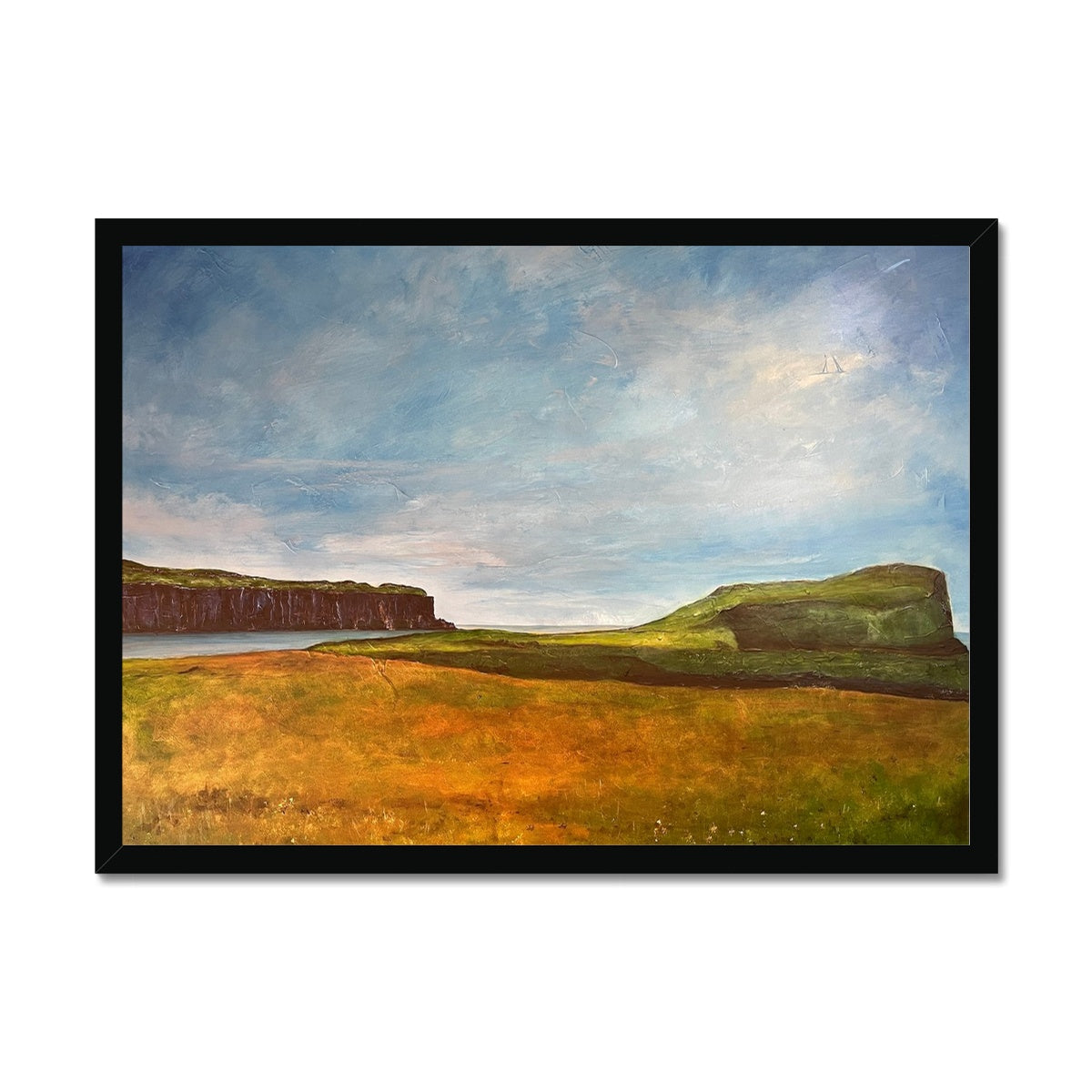 Approaching Oronsay Skye Painting | Framed Prints From Scotland