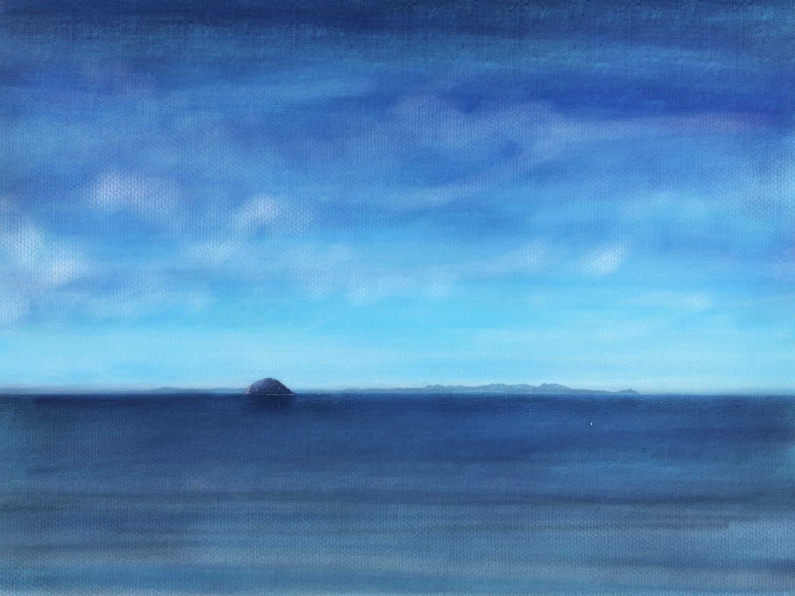 Arran And Ailsa Craig-Signed Art Prints By Scottish Artist Hunter-Arran Art Gallery-Paintings, Prints, Homeware, Art Gifts From Scotland By Scottish Artist Kevin Hunter