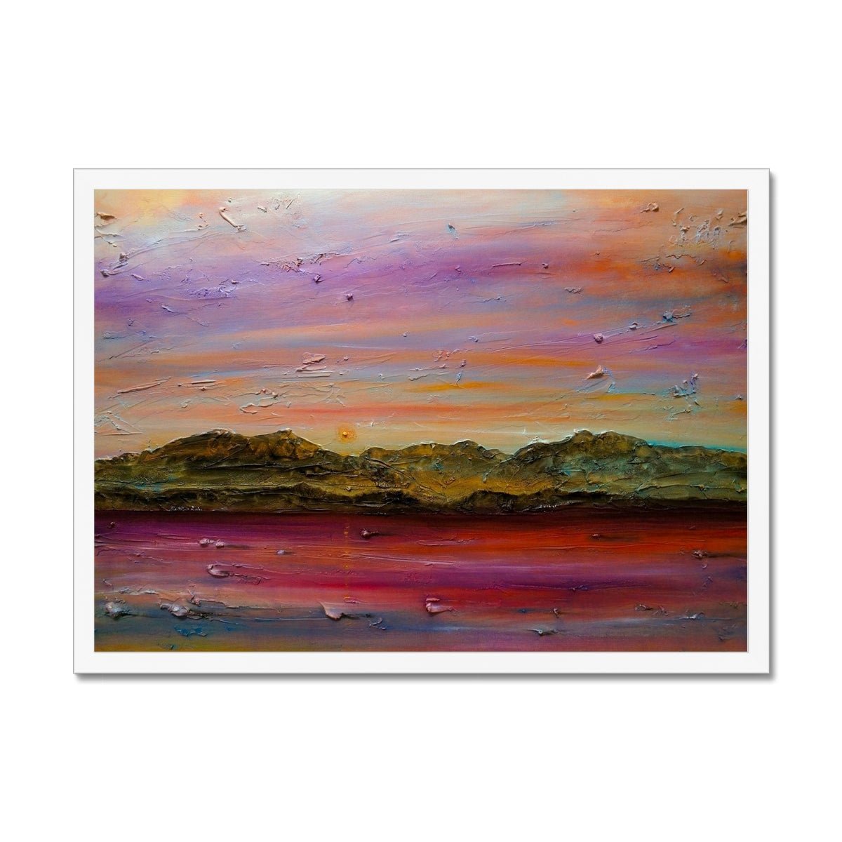 Arran Autumn Dusk Painting | Framed Prints From Scotland