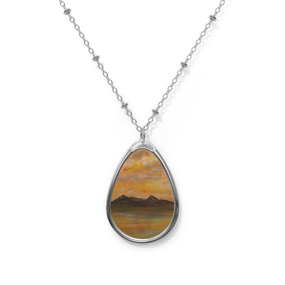 Arran Dusk Art Necklace | Scottish Art Gifts