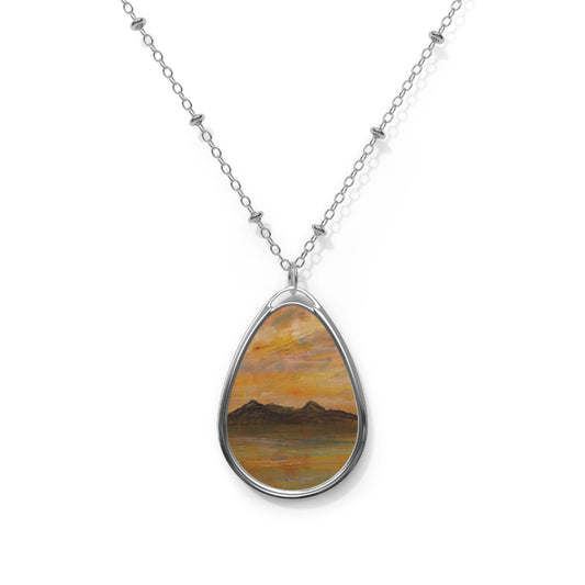 Arran Dusk Art Necklace | Scottish Art Gifts