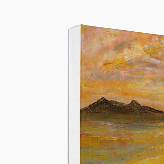 Arran Dusk Eco Art Canvas Print | Scottish Art Gifts