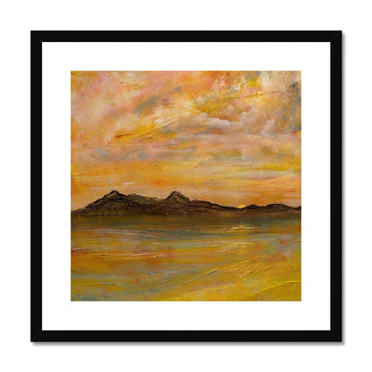 Arran Dusk Painting | Framed &amp; Mounted Prints From Scotland