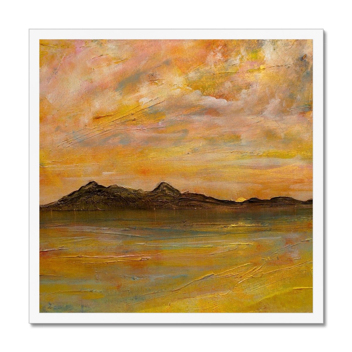 Arran Dusk Painting | Framed Prints From Scotland