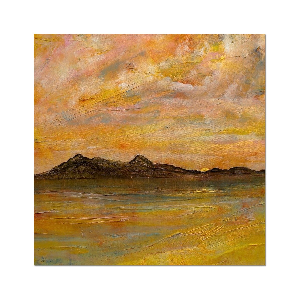 Arran Dusk Painting Scotland | Signed Scottish Fine Art Prints