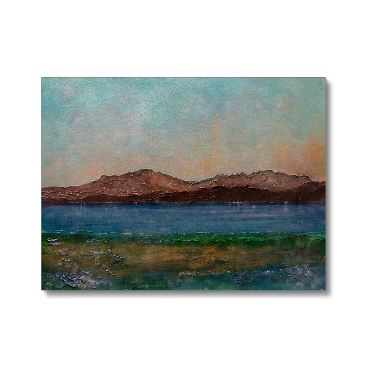 Arran From Scalpsie Bay Painting | Canvas Prints From Scotland