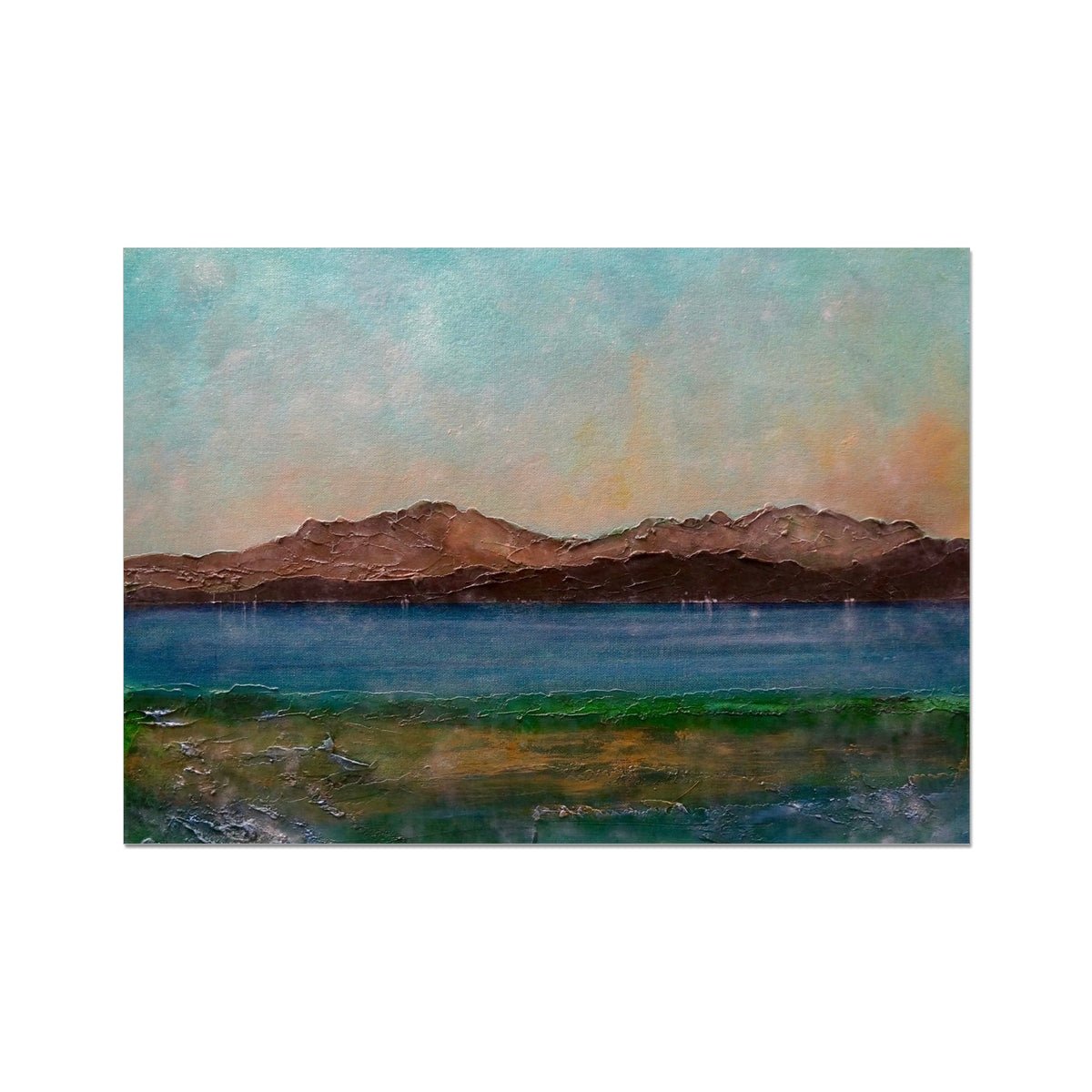 Arran From Scalpsie Bay Painting | Fine Art Prints From Scotland