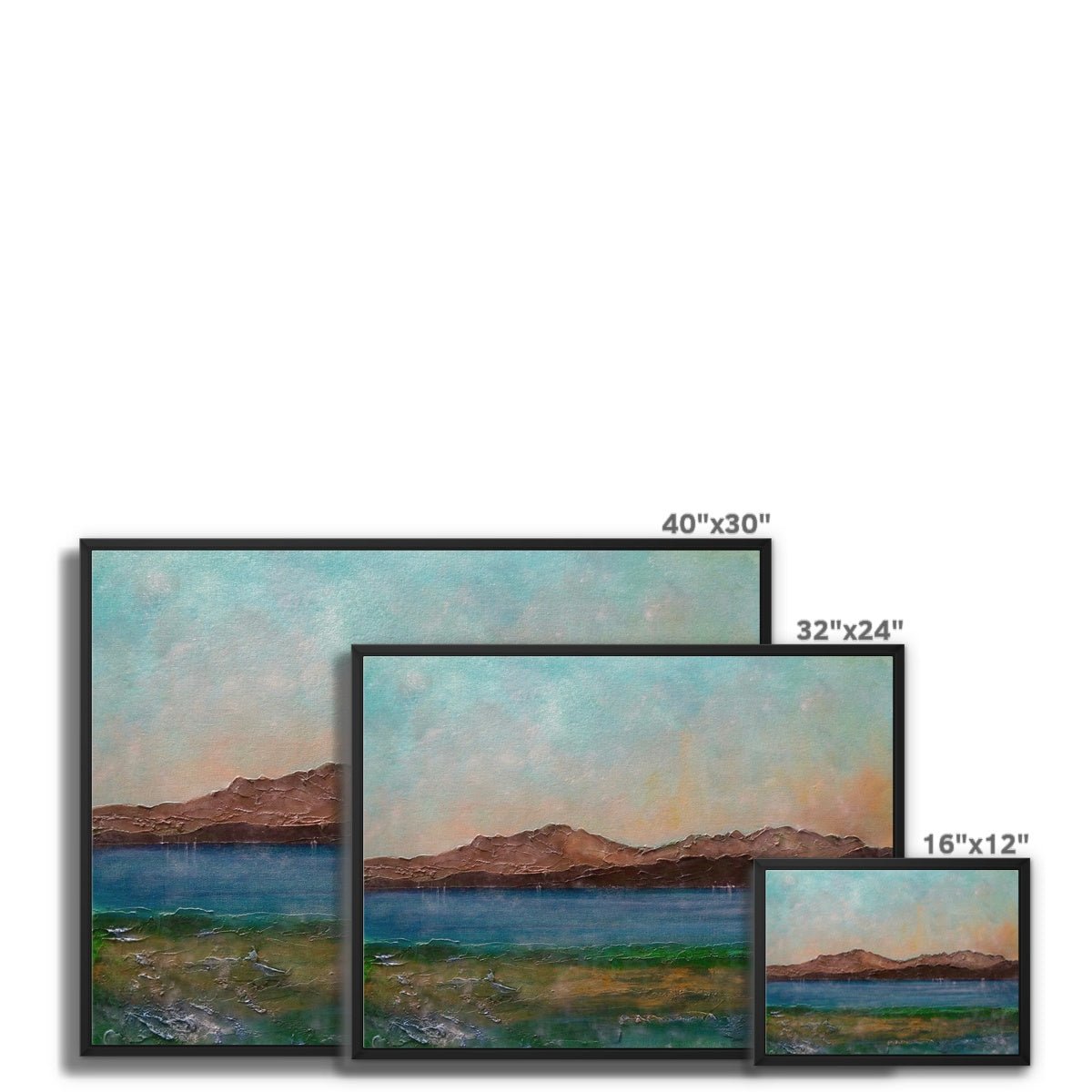 Arran From Scalpsie Bay Painting | Framed Canvas Prints From Scotland