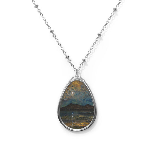 Arran Moonlight Art Necklace | Scottish Art Gifts