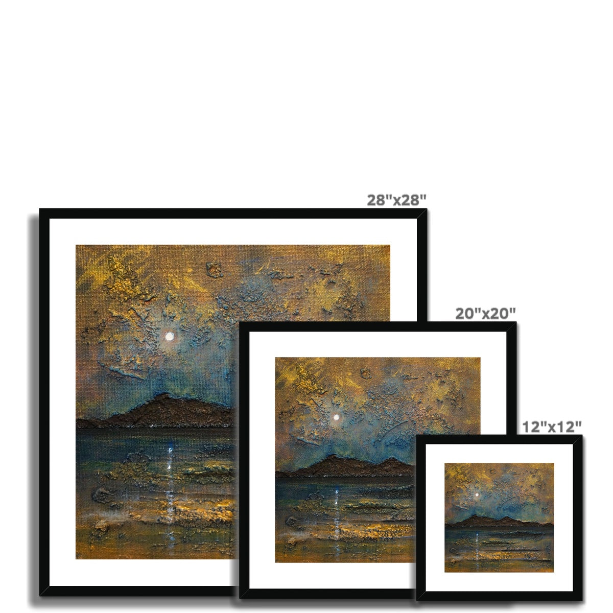 Arran Moonlight Framed & Mounted Print.