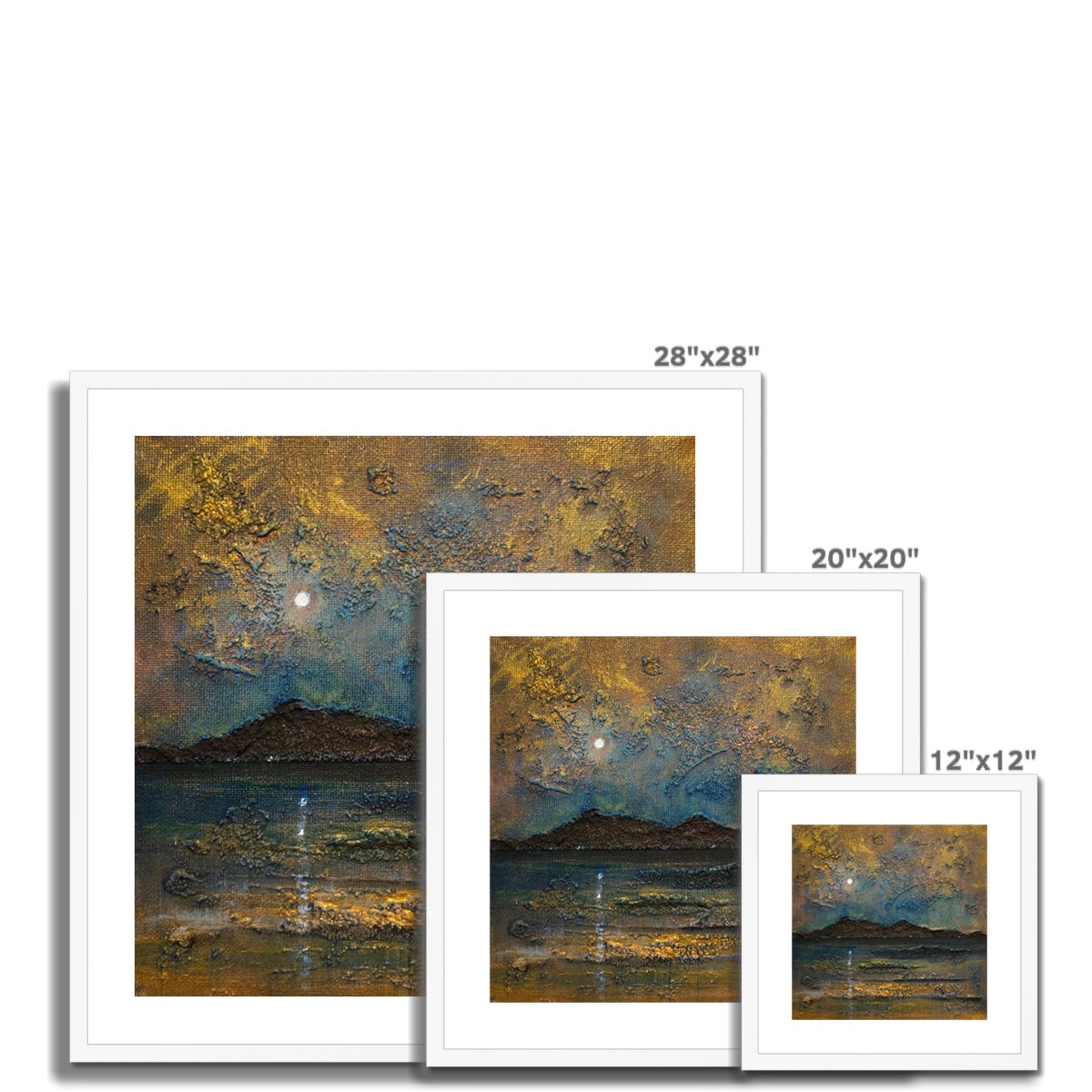 Arran Moonlight Framed & Mounted Print.