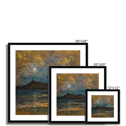 Arran Moonlight Painting | Framed &amp; Mounted Prints From Scotland