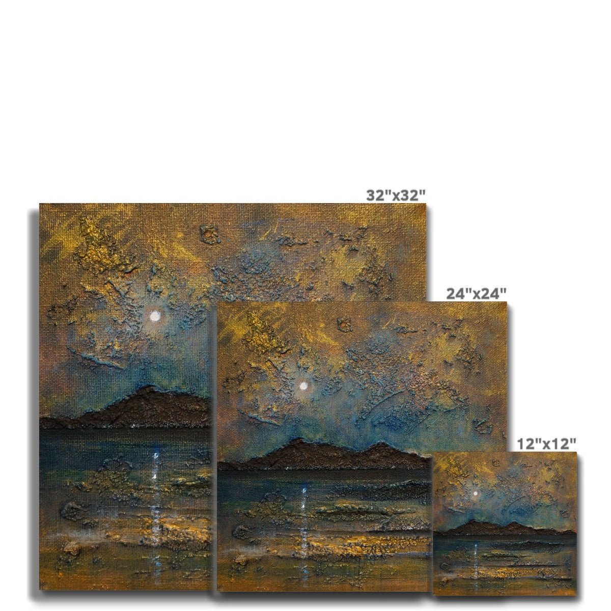 Arran Moonlight Painting | Canvas From Scotland