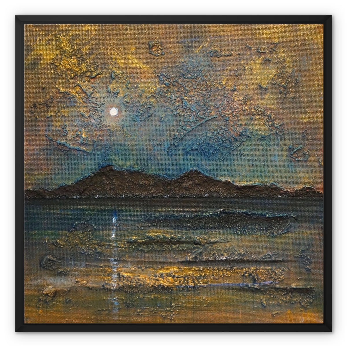 Arran Moonlight Painting | Framed Canvas From Scotland