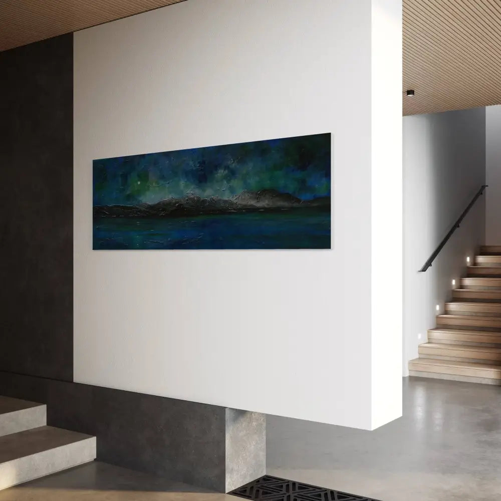 Arran Prussian Moonlight - Scottish Statement Interior Wall Art - Gallery Scotland