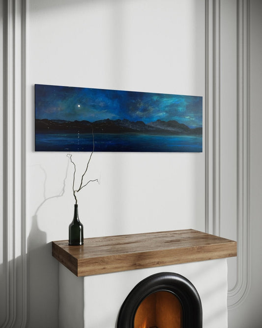 Arran Prussian Twilight Original Painting | Scottish Art Gifts