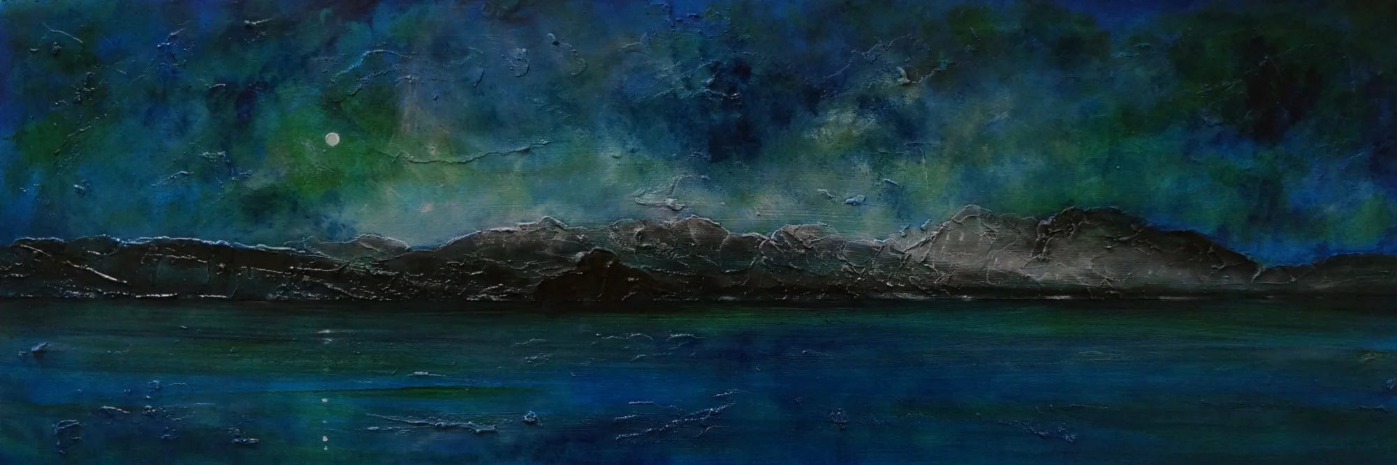 Arran Prussian Twilight Panoramic Prints - Scottish Artist Art Gallery Scotland