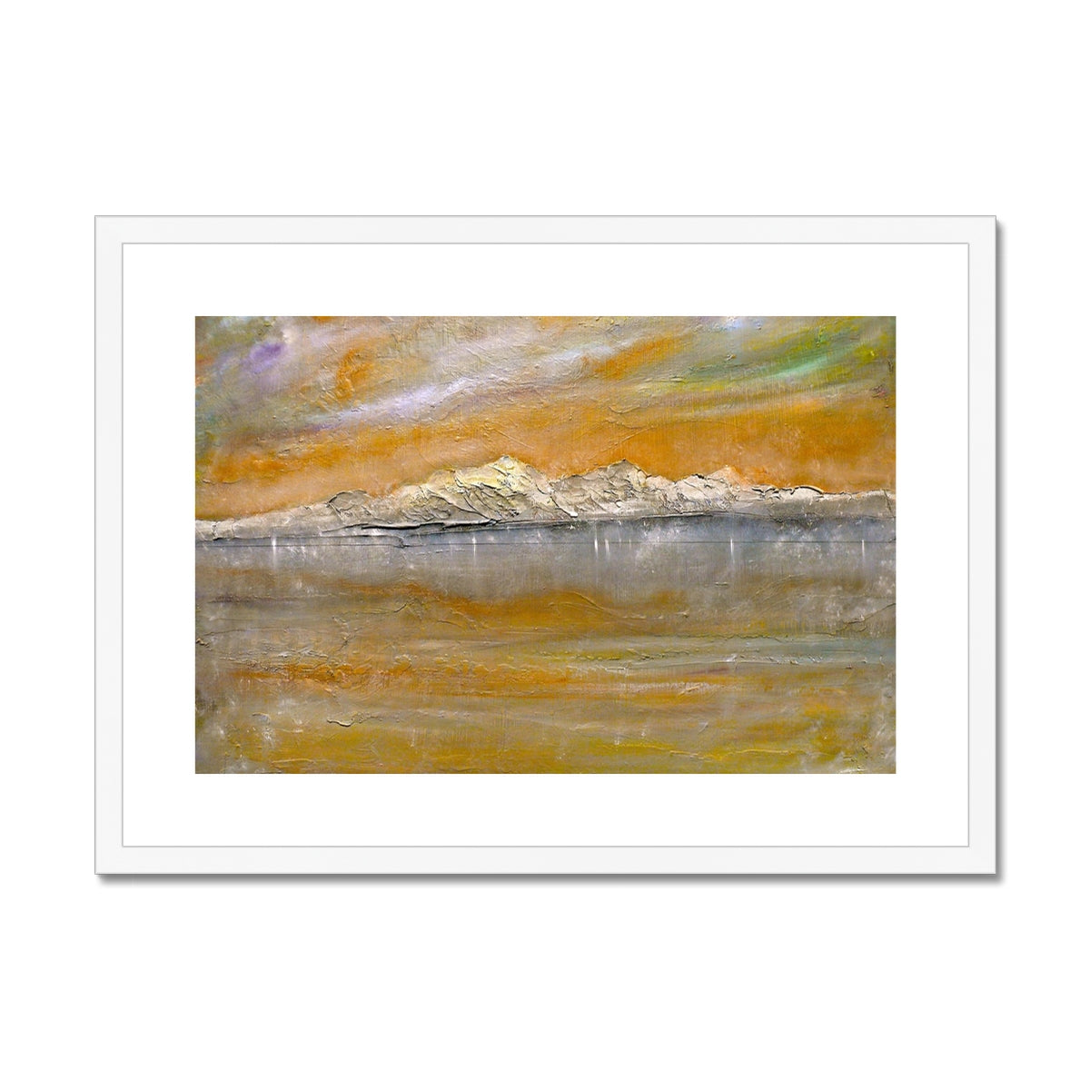 Arran Snow Painting | Framed & Mounted Prints From Scotland