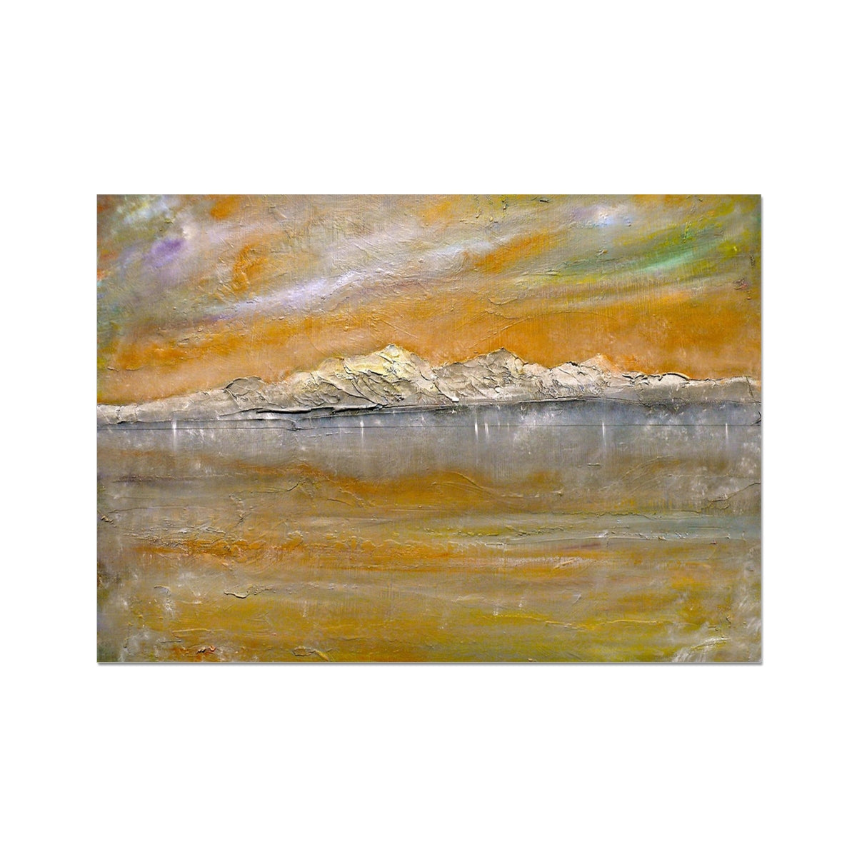 Arran Snow Painting | Fine Art Prints From Scotland