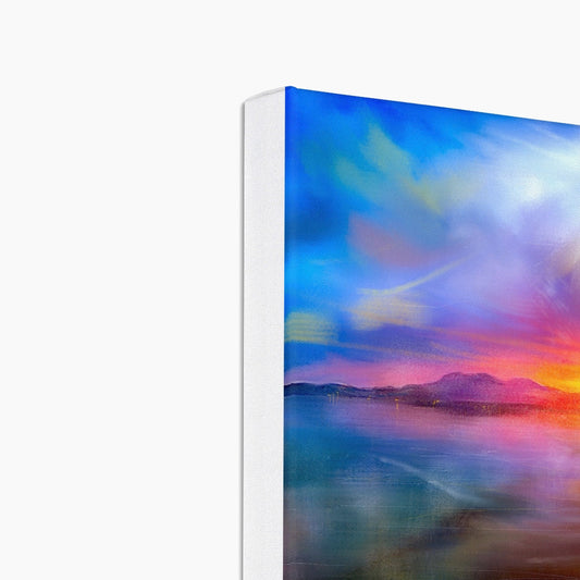 Arran Sunset Eco Art Canvas Print | Scottish Art Gifts