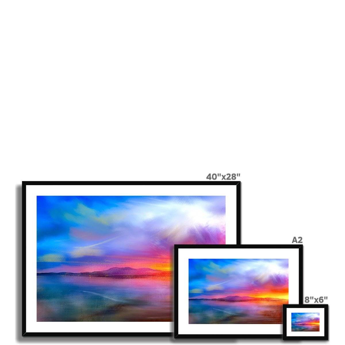 Arran Sunset Painting | Framed & Mounted Prints From Scotland