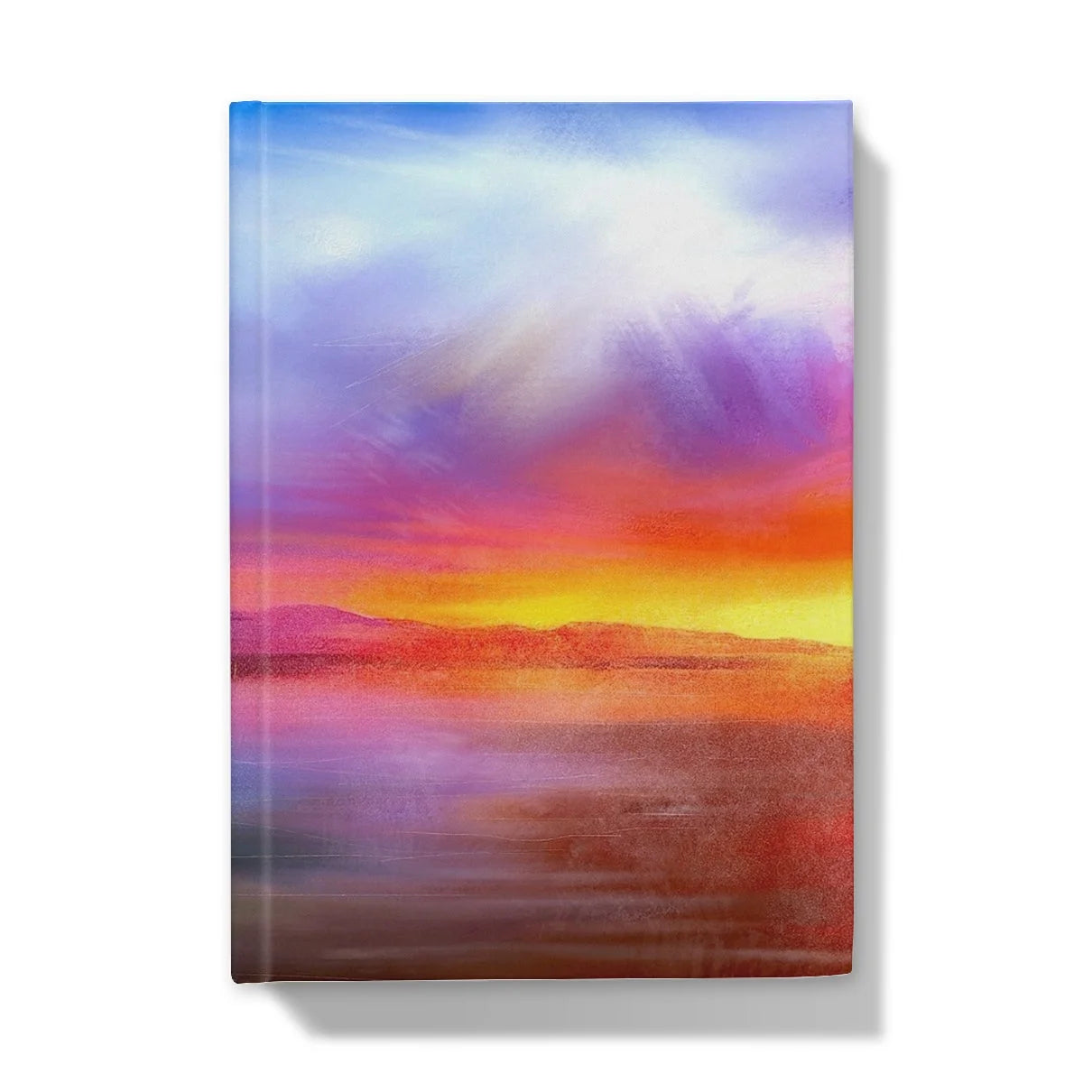 Arran Sunset Hardback Journal - Art Gallery Scotland Worldwide Shipping Scottish Landscape by Artist Hunter Featuring Paintings
