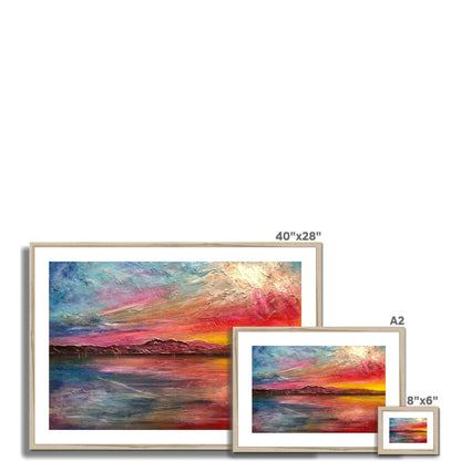 Arran Sunset ii Painting | Framed &amp; Mounted Prints From Scotland