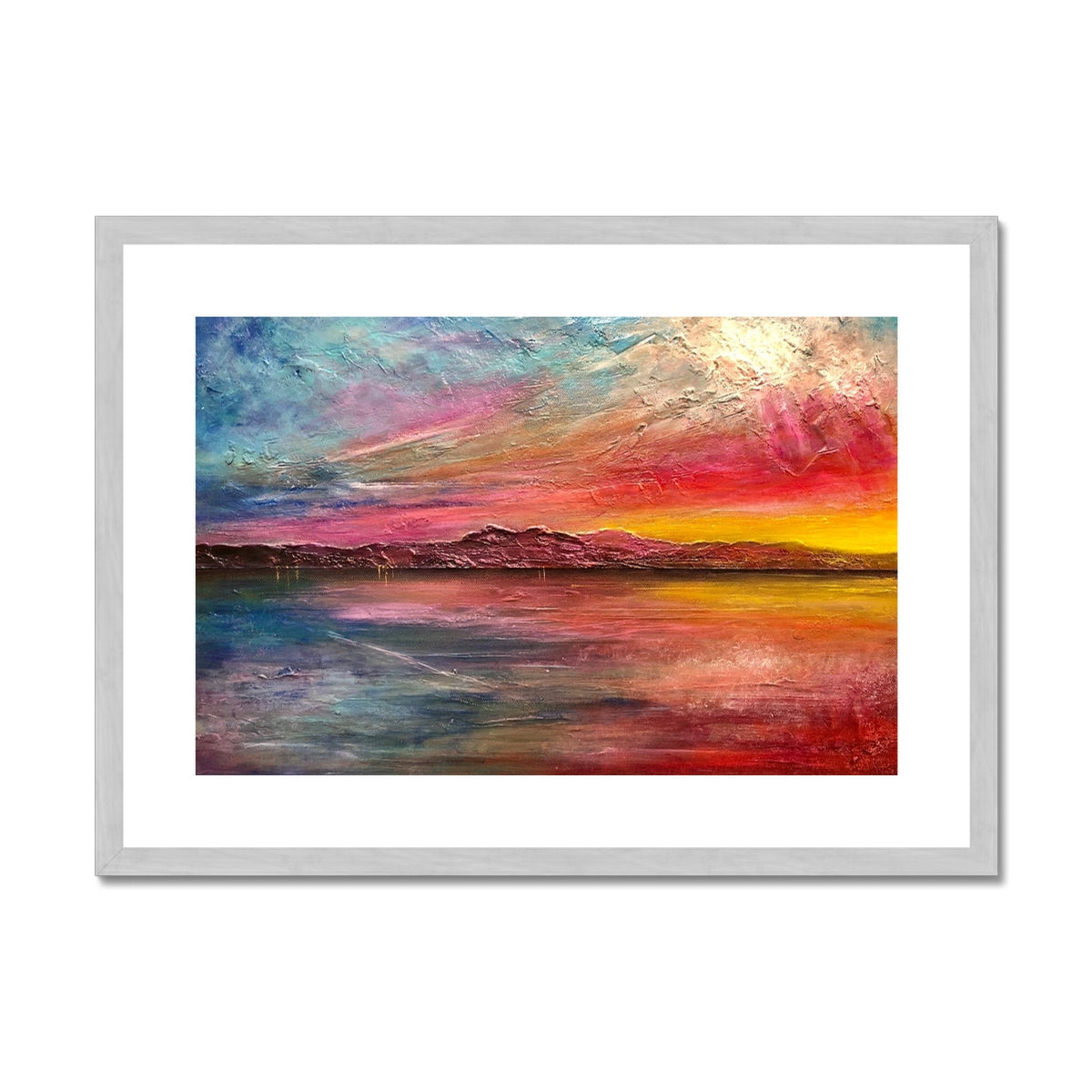 Arran Sunset ii Painting | Antique Framed & Mounted Prints From Scotland